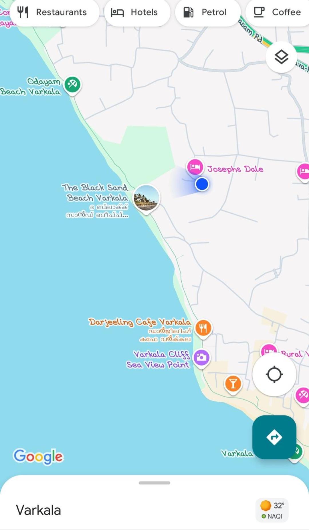 Joseph Dale Homestay Varkala Eksteriør bilde